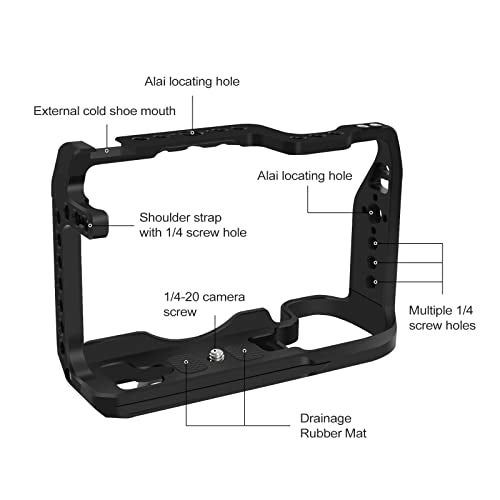 FUGASUN EOS RP Cage, EOS RP Camera Cage for Canon EOS RP Camera Bag Camera Rig Cold Shoe - Image 3