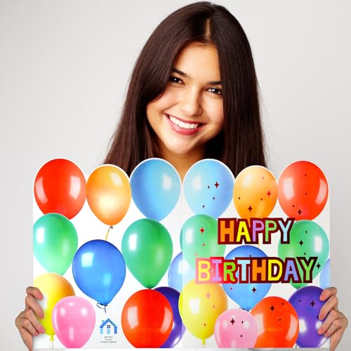 Iconikal Jumbo Birthday Card, 11x14 Large Happy Birthday Card with Envelope - Image 2