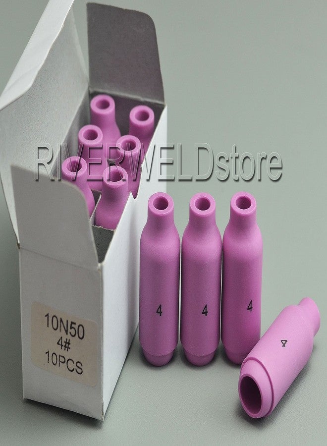 RIVERWELD TIG Alumina Nozzles Ceramic Shield Cups 10N46 8# 1/2" 12.5mm Orifice & D12.5 x 47mm for QQ300 PTA DB SR WP 17 18 26 TIG Welding Torch Pack of 10 - Image 3