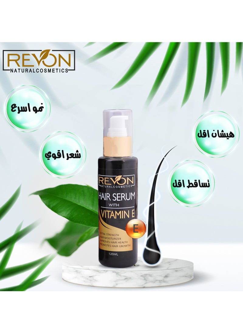 REVON NATURAL COSMETICS Hair Serum With Vitamine E - 120 ML  - Image 1