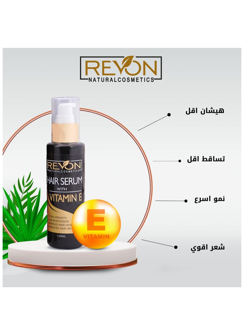 REVON NATURAL COSMETICS Hair Serum With Vitamine E - 120 ML  - Image 2
