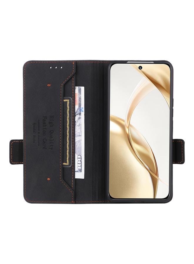 زبون جراب هاتف Honor 200 مع مشبك مغناطيسي من الجلد - Image 4