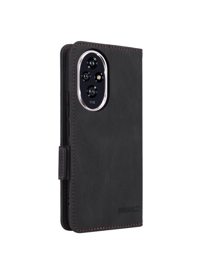 زبون جراب هاتف Honor 200 مع مشبك مغناطيسي من الجلد - Image 3