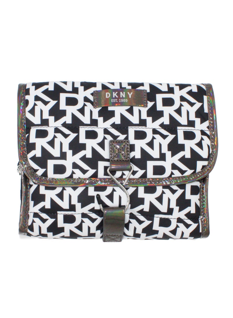 DKNY DKNY Signature Puffer Roll Bag Cosmetic Bag, Travel Make up Bag Small, Small Lightweight Cosmetic Bag Storage Bag, Small Makeup Bag, Travel Toiletry Bag  - Image 1