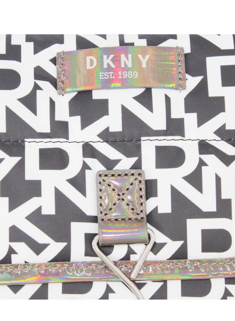 DKNY DKNY Signature Puffer Roll Bag Cosmetic Bag, Travel Make up Bag Small, Small Lightweight Cosmetic Bag Storage Bag, Small Makeup Bag, Travel Toiletry Bag  - Image 3