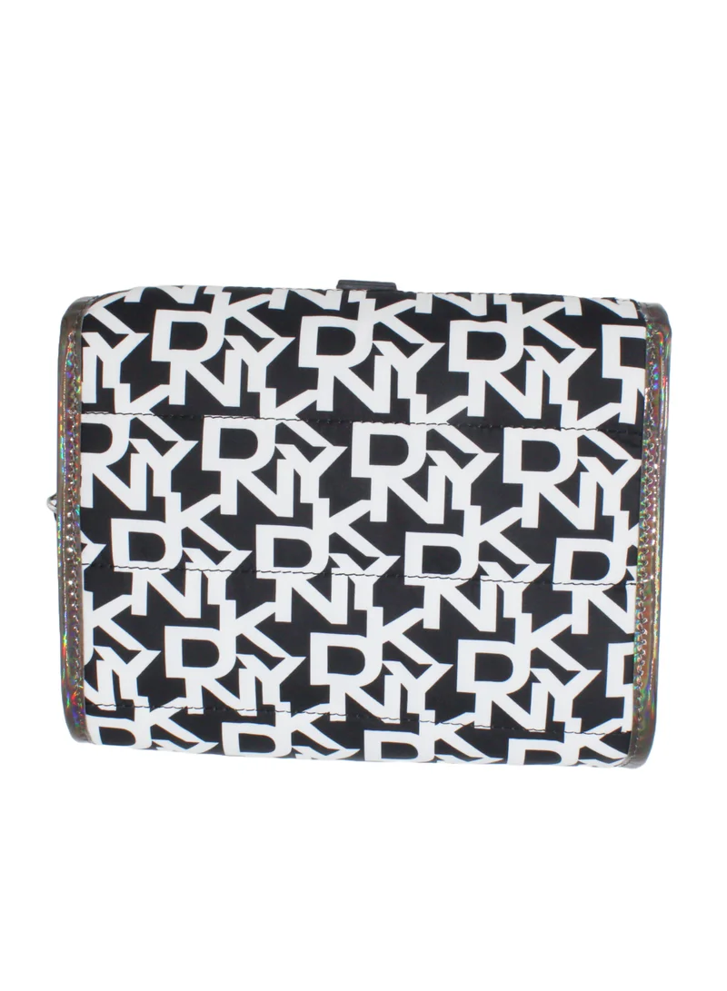 DKNY DKNY Signature Puffer Roll Bag Cosmetic Bag, Travel Make up Bag Small, Small Lightweight Cosmetic Bag Storage Bag, Small Makeup Bag, Travel Toiletry Bag