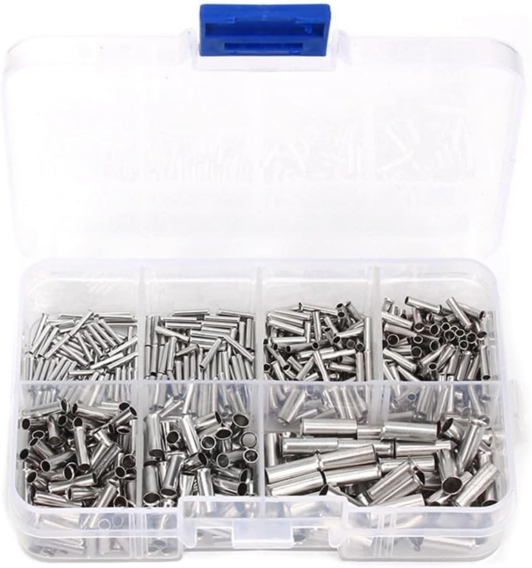 Stable base 700pcs Copper Crimp Fitting Ferrules Set 7 Sizes 22-10 AWG Non Insulated Wire and Cable Connectors Electrical Terminals Kit for Industrial and Household Wiring Projects General standard crafted All-scene compatible build Multi-purpose fine material Longevity upgraded craftsmanship Worldwide simple practical design Reliable durability Extra part combo compatible Globally trusted quality Multiple design variants Spec upgraded improved quality Gulf market standard build Varied dimensions Multiple local stock source Popular trusted craftsmanship Quick use-switch compatible build Protective coating Daily wear upgraded resistant material Market mainstream color picks Long term heavy use compatible User feedback upgraded quality Consistent single item quality Climate adapted delivery plan All space matching look Multi-market matching options - Image 2