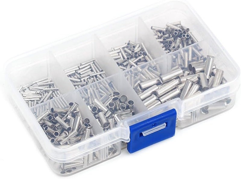 Stable base 700pcs Copper Crimp Fitting Ferrules Set 7 Sizes 22-10 AWG Non Insulated Wire and Cable Connectors Electrical Terminals Kit for Industrial and Household Wiring Projects General standard crafted All-scene compatible build Multi-purpose fine material Longevity upgraded craftsmanship Worldwide simple practical design Reliable durability Extra part combo compatible Globally trusted quality Multiple design variants Spec upgraded improved quality Gulf market standard build Varied dimensions Multiple local stock source Popular trusted craftsmanship Quick use-switch compatible build Protective coating Daily wear upgraded resistant material Market mainstream color picks Long term heavy use compatible User feedback upgraded quality Consistent single item quality Climate adapted delivery plan All space matching look Multi-market matching options - Image 5