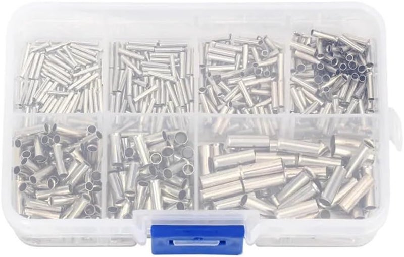 Stable base 700pcs Copper Crimp Fitting Ferrules Set 7 Sizes 22-10 AWG Non Insulated Wire and Cable Connectors Electrical Terminals Kit for Industrial and Household Wiring Projects General standard crafted All-scene compatible build Multi-purpose fine material Longevity upgraded craftsmanship Worldwide simple practical design Reliable durability Extra part combo compatible Globally trusted quality Multiple design variants Spec upgraded improved quality Gulf market standard build Varied dimensions Multiple local stock source Popular trusted craftsmanship Quick use-switch compatible build Protective coating Daily wear upgraded resistant material Market mainstream color picks Long term heavy use compatible User feedback upgraded quality Consistent single item quality Climate adapted delivery plan All space matching look Multi-market matching options - Image 1
