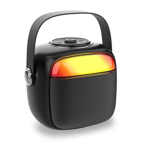 Pebble Flare Portable Bluetooth Speaker with Deep Bass | TWS Pairing | RGB Lights | Auto Pairing | Compact Premium Design - Black - Image 1
