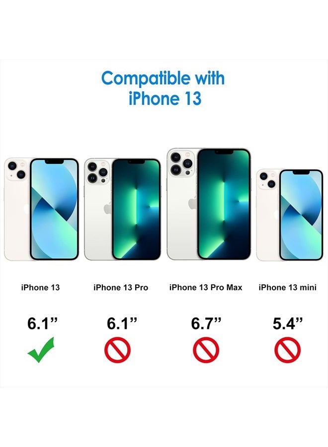 Jetech Case for iPhone 13 6.1-Inch, Non-Yellowing Shockproof Phone Bumper Cover, Anti-Scratch Clear Back (Midnight Green) - Image 2