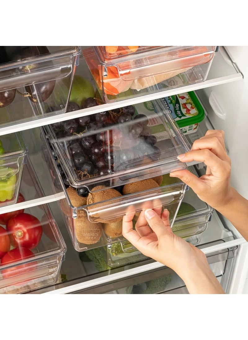 Transparent Cabinet Organizer with Drainer and Rubby Cover - Refrigerator Organizer 15X32,5X10,5 cm - pzsku/Z66521EE80C1B39632041Z/45/_/1728063229/8df8253c-9a43-45ff-a04d-b031b961f163