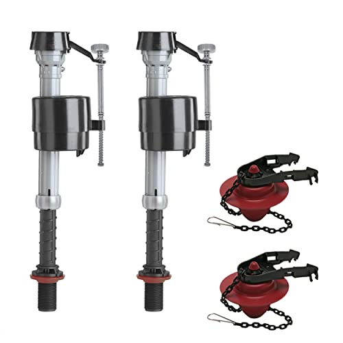 Fluidmaster K-400A-5004 Universal Toilet Fill Valve and 2 in. Toilet Flapper Repair Kit - Image 1