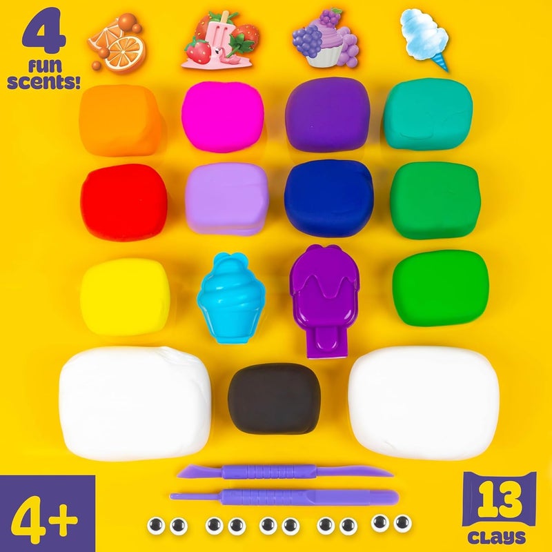 Play-Doh طقم طين بلاي دو الجاف المتنوع (332 جرام، عبوة من 13) - Image 2