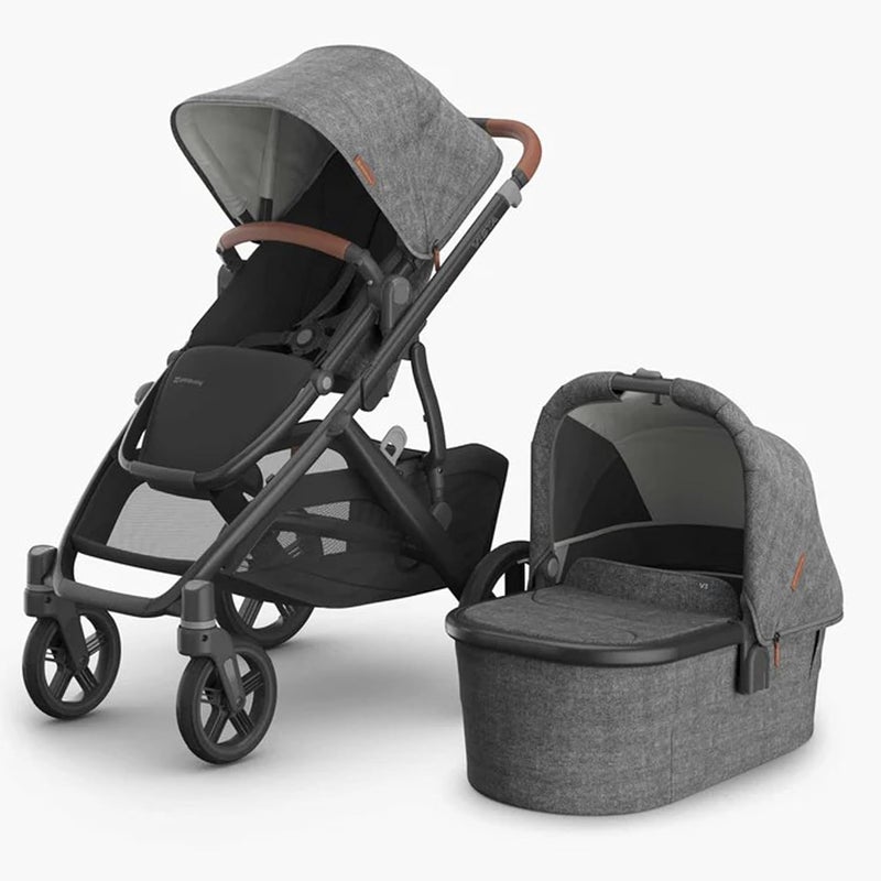 UPPAbaby Vista V3 Stroller with Bassinet V3 - Charcoal Mélange - Image 1