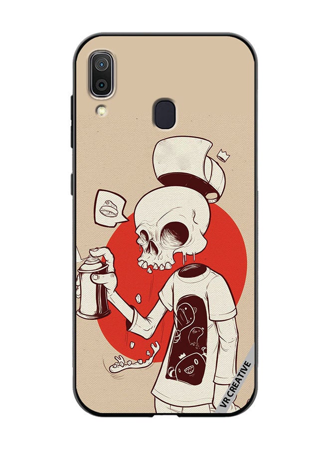 VR CREATIVE Protective Case Cover For Samsung Galaxy A30 Skeleton Design Multicolour - Image 1