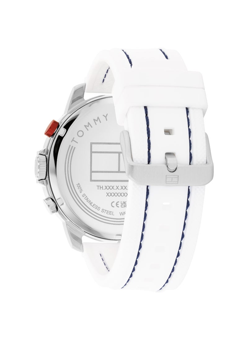 TOMMY HILFIGER - Round Analog Men's Navy Case Watch - 1792148 - Image 1