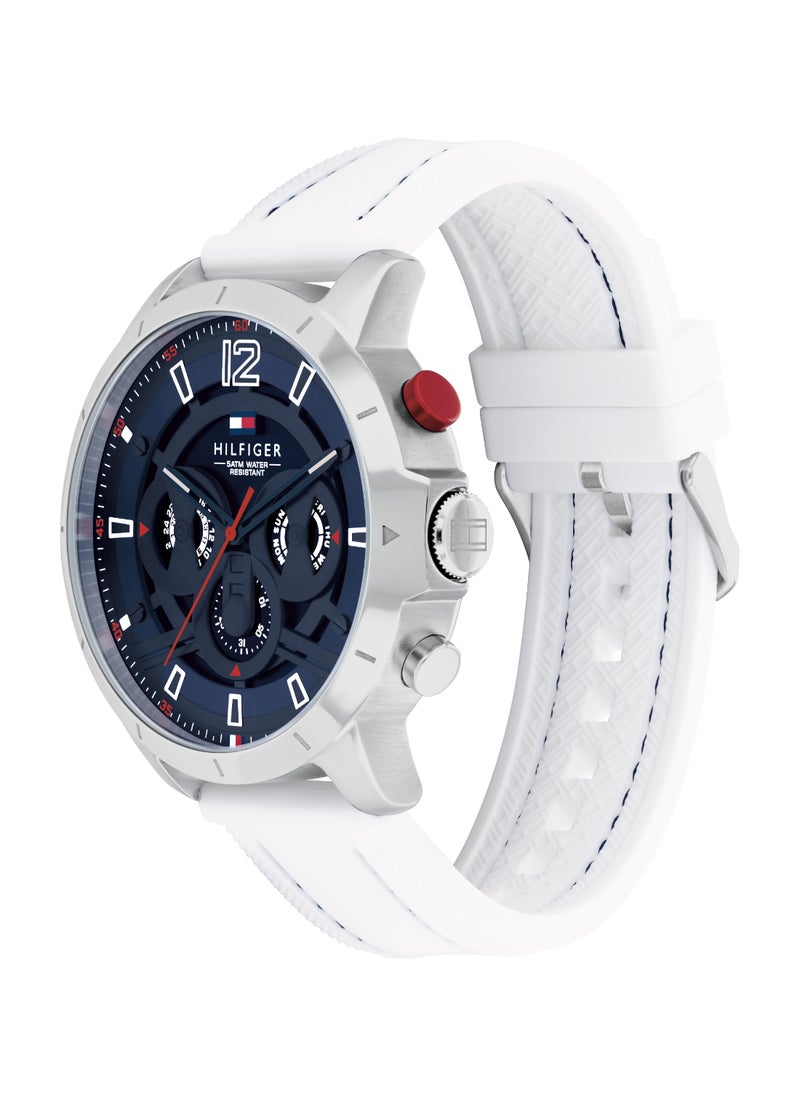 TOMMY HILFIGER - Round Analog Men's Navy Case Watch - 1792148 - Image 1