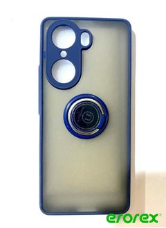erorex Protective Case Cover For Honor 60 Pro With Magnetic Ring Holder Blue 