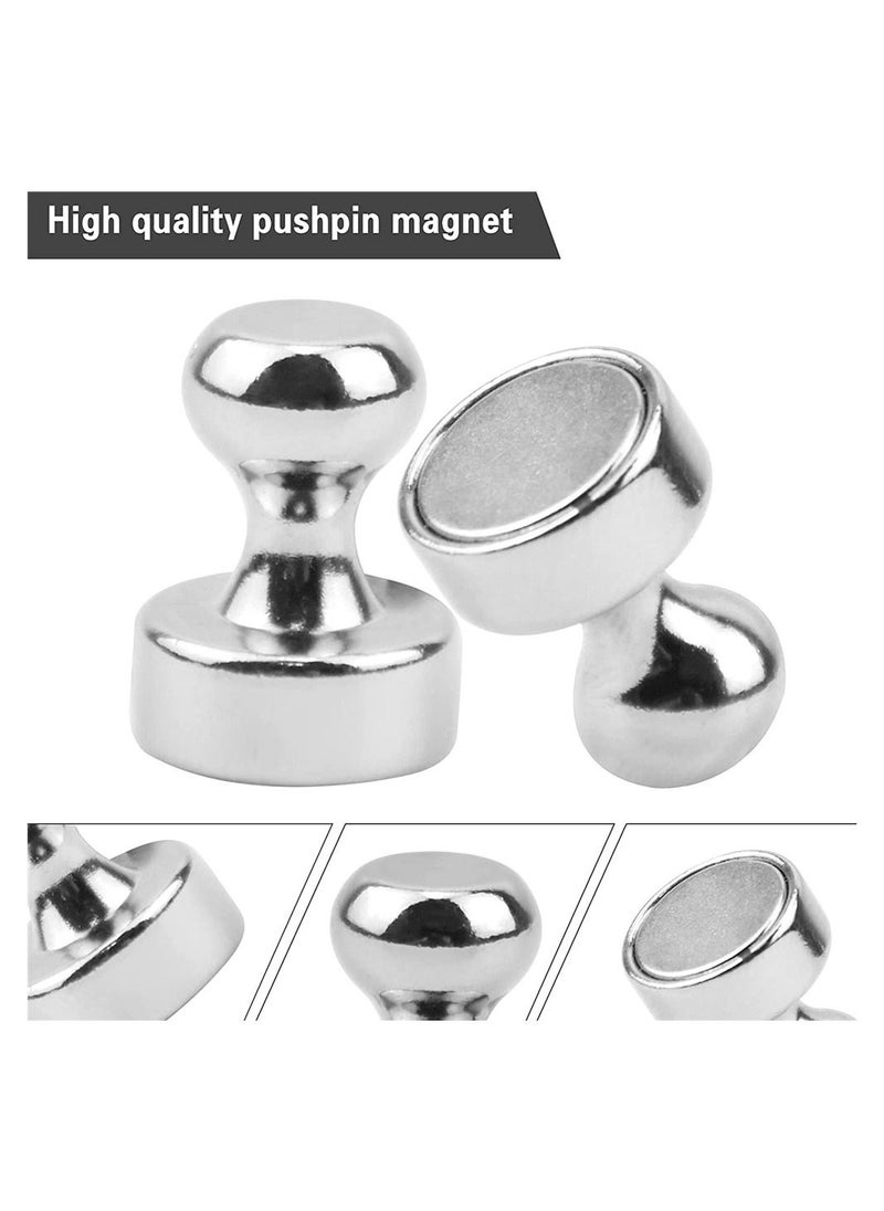 SYOSI 18pcs Metal Magnetic Pushpin Magnetic Pushpin Fridge Magnets  - Image 2
