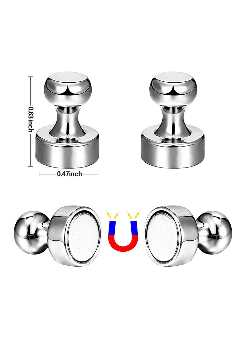SYOSI 18pcs Metal Magnetic Pushpin Magnetic Pushpin Fridge Magnets  - Image 3