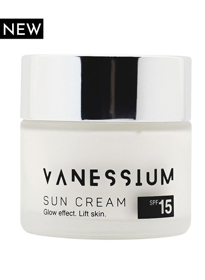 Vanessium Sun Cream SPF15. Glow Effect. Lift Skin. - Image 1