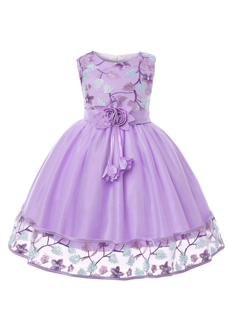 Girls Fashion Cute Princess Dress Purple