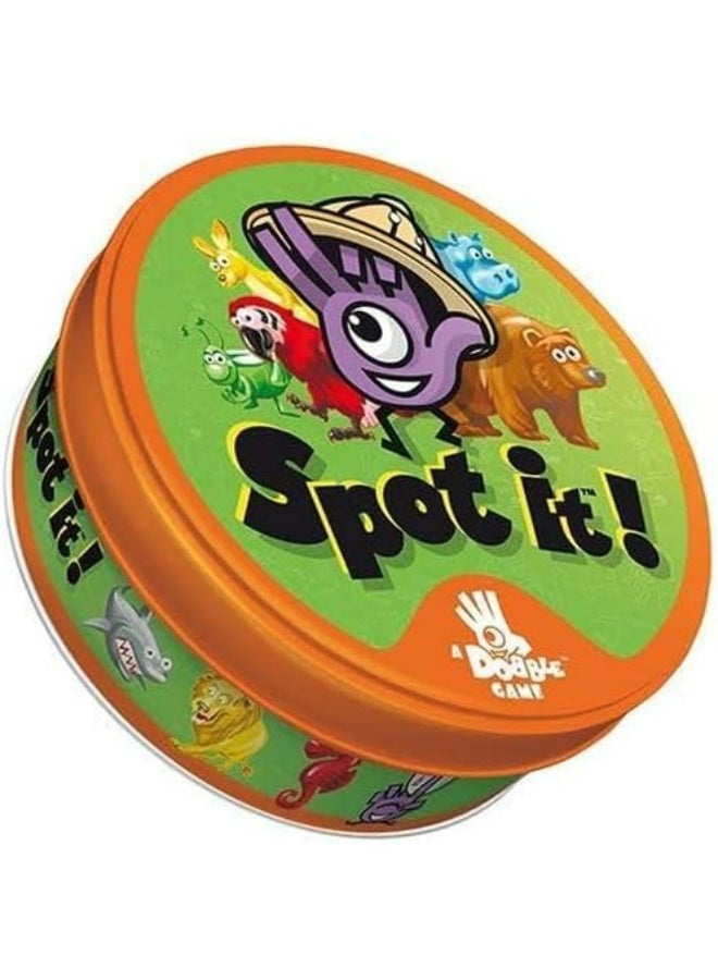 سبوت إت سبوت ات! لعبة تخمين عائلية مع شخصيات كرتونية – علبة صفيح