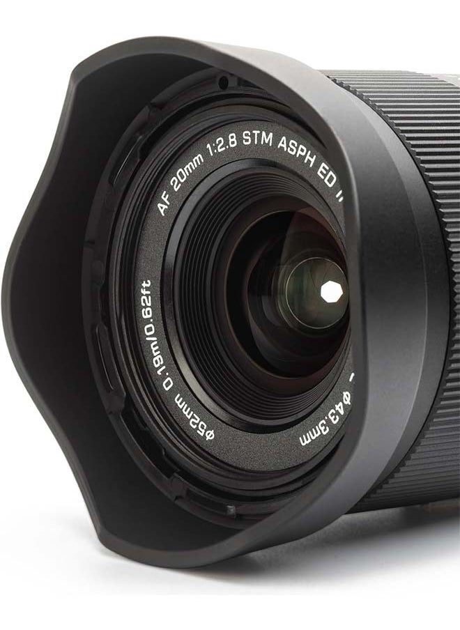 فيلتروكس VILTROX 20 مم f2.8 FE، 20 مم f/2.8 e-Mount عدسة AF كاملة الإطار لسوني e Mount، عدسة زاوية واسعة رئيسية لسوني e Mount a7cr a7cii a7c a6700 zv-e100 a6600 a6400 a7iv a7iii  - Image 4