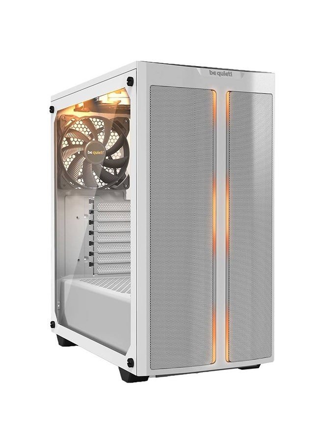 be quiet! Pure Base 500 DX aRGB Mid Tower Computer Case, 3x Preinstalled Pure Wings 2 140mm Fans, Up to 360mm Radiator Support, ABS + Steel + Tempered Glass Materials, White | BGW38  - Image 1