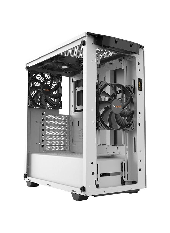 be quiet! Pure Base 500 DX aRGB Mid Tower Computer Case, 3x Preinstalled Pure Wings 2 140mm Fans, Up to 360mm Radiator Support, ABS + Steel + Tempered Glass Materials, White | BGW38  - Image 2
