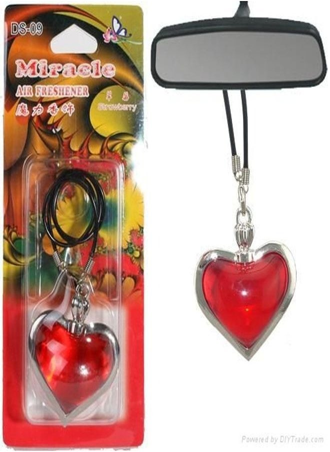 Miracle - Heart Shape Car Air Freshener For Hanging In Rear View Mirror - Image 1