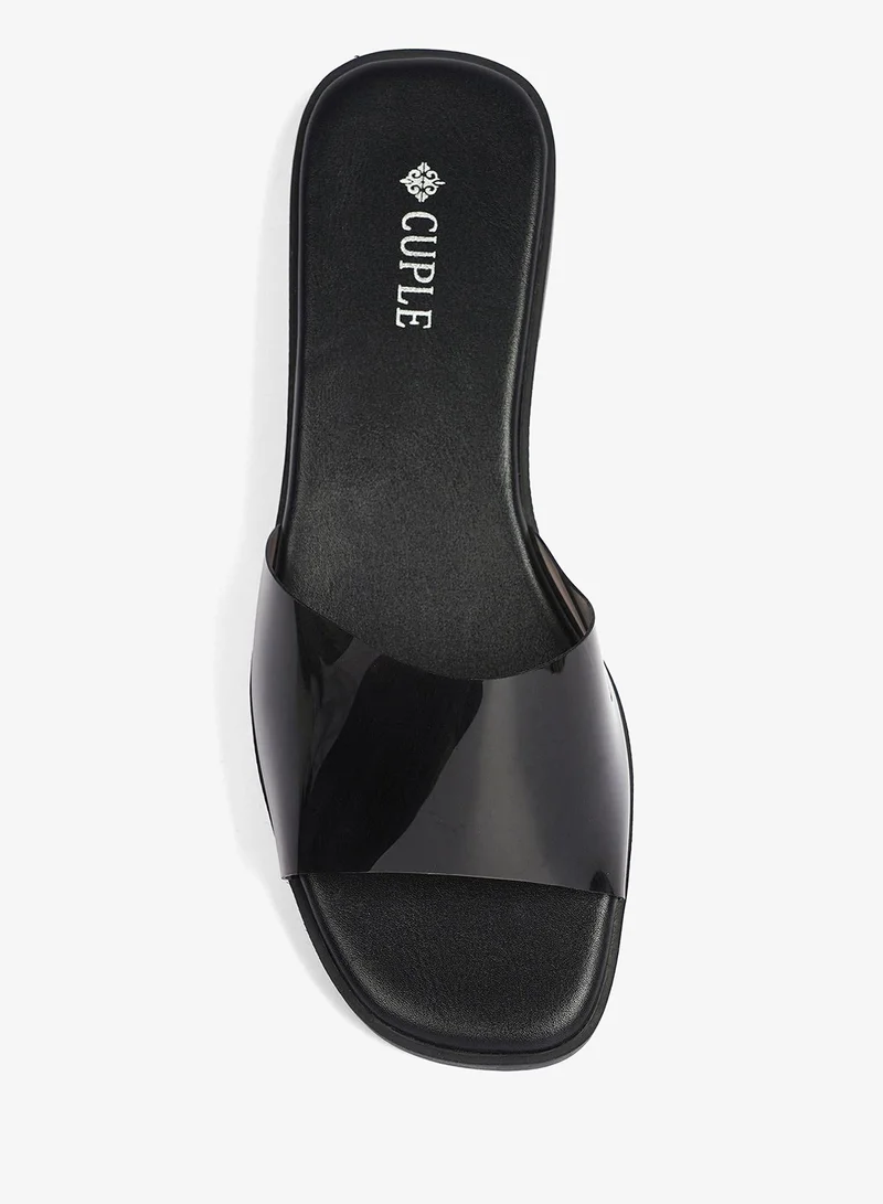 Cuple Black Ladies Lifestyle Slides for Women | Best Price UAE