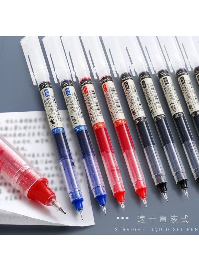 HELPS Straight Liquid Roller Ball Pen Customized With Continuous Ink Student Signature Gel Pen Quick-drying 0.5mm Needle Tube Black Water Pen Stationery - Image 4