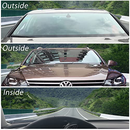 SW 80% VLT Nano Ceramic Car Front Window Film, 99% Anti UV Heat Insulation Sun Blocking Solar Window Tint, Transparent Blue, 20Inch X 10Feet - Image 4