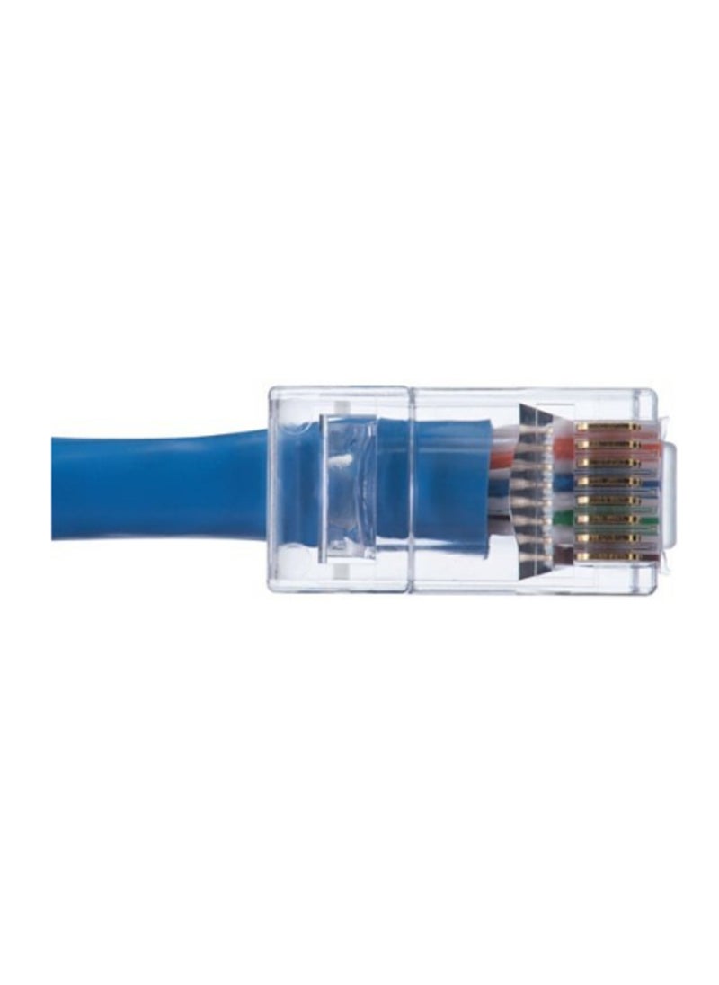 Ideal - 100 Pcs Pack Cat 6 Pass Through RJ45 Modular Plugs for Solid or Stranded UTP Cable / Cat6-15u Pass Through Connectors - Image 1