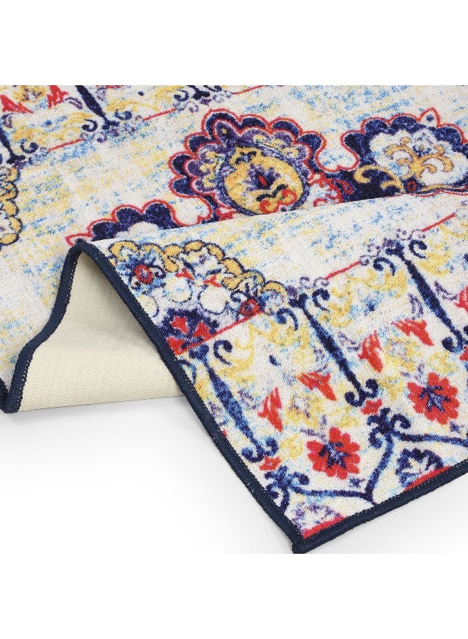 Status سجادة عدسية مطبوعة ثلاثية الأبعاد عتيقة من الفارسية لمنطقة النوم/المعيشة/المنزل مع قاعدة مضادة للانزلاق - Image 4