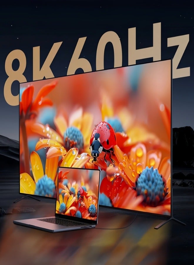 الصفحة الرئيسية كبل 8K USB-C إلى كابل HDMI (2 م)، موصلات أحادية الاتجاه مطلية بالذهب 48 جيجابت في الثانية كبل مضفر (يدعم 8K @ 60 هرتز، 4K @ 240 هرتز، 4K @ 240 هرتز، 2K @ 240 هرتز، 2K @ 144 هرتز, 1080P@240 هرتز) متوافق مع Thunderbolt 4/3 (عرض نطاق ترددي 40 جيجابت في الثانية) متوافق مع Thunderbolt 4/3 (عرض نطاق ترددي 40 جيجابت في الثانية) متوافق مع سلسلة iPhone 15/16، وMacBook Air، وiPad، وXPS 17 متوافق مع Thunderbolt 4/3 (عرض نطاق ترددي 40 جيجابت في الثانية) متوافق مع سلسلة iPhone 15/16، وMacBook Air، وiPad، وXPS 17 - Image 4