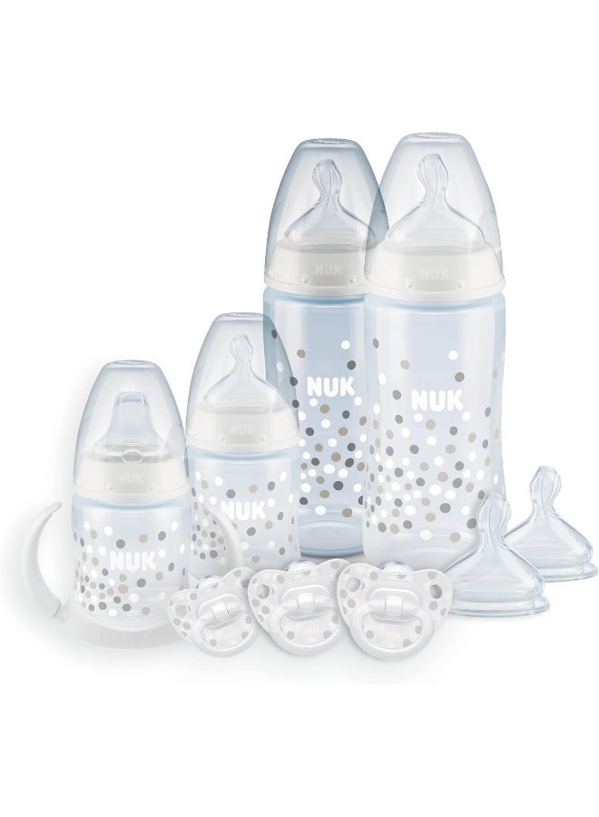 NUK طقم هدايا زجاجة NUK بسلاسة تدفق مضادة للمغص للمواليد الجدد - Image 1