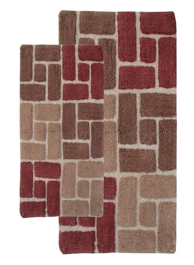 Chesapeake Merchandising Berkeley 2 Pc. Adobe Bath Rug Set 44703 (21" x 34" & 24" x 40") - Image 2