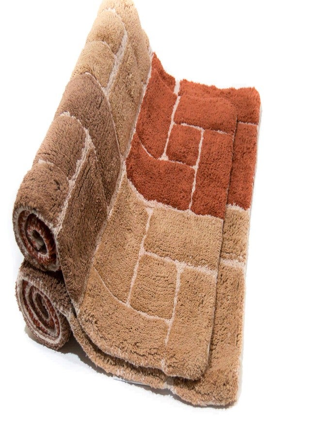 Chesapeake Merchandising Berkeley 2 Pc. Adobe Bath Rug Set 44703 (21" x 34" & 24" x 40") - Image 5