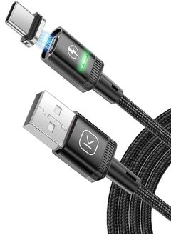 Kuulaa 3Pack micro/type C / iphone Magnetic Charging Cable  3 meter Magnetic Lightning Cable Magnetic Phone Charger 3A Fast Charging with 3 in 1 Charging Tips Nylon-Braided Phone Cable Compatible for All Device