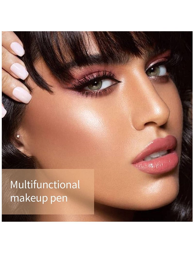 HelloKiss Makeup Pen Soft Cream Blush Makeup Liquid Blush for Cheeks Weightless Long Wearing Smudge Proof Natural Looking Dewy Finish Skin Tint Blush Makeup Stick (#08) - Image 4