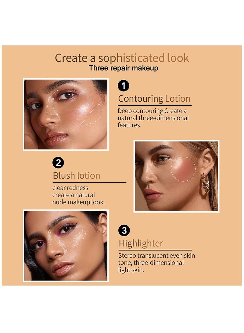 HelloKiss Makeup Pen Soft Cream Blush Makeup Liquid Blush for Cheeks Weightless Long Wearing Smudge Proof Natural Looking Dewy Finish Skin Tint Blush Makeup Stick (#08) - Image 3