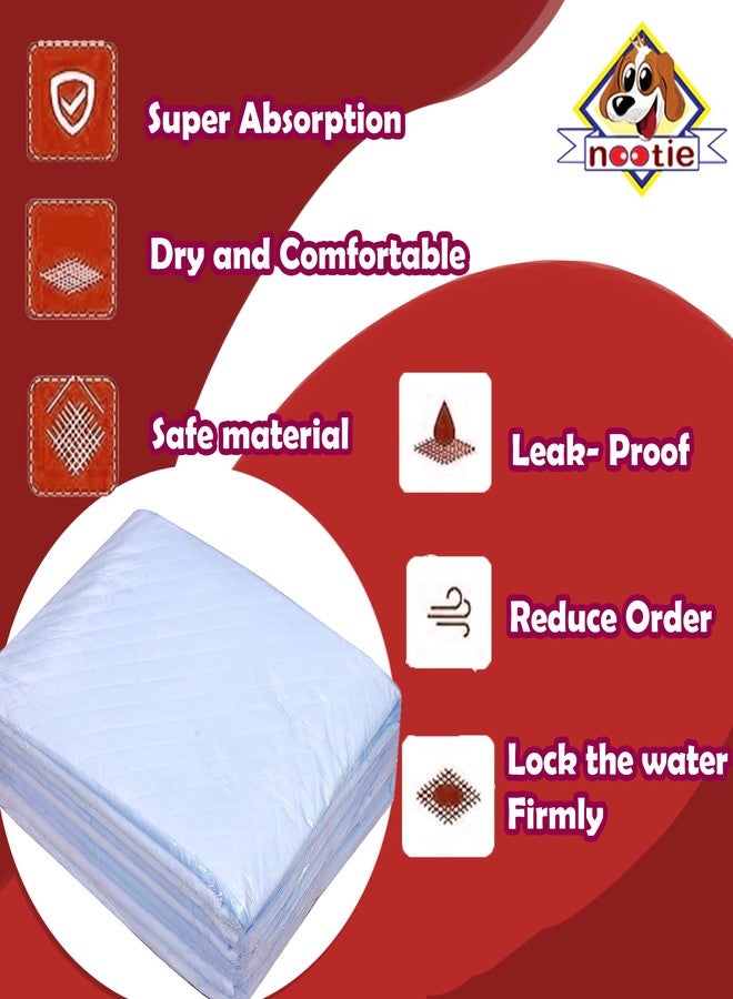 Nootie Training Pads | Poop Pee Trainer for All Pets Dogs | Super Absorbent Pee & Poop Mats | Leak Proof & Non Slippery | 25 Piece with 60X90cm | Large Size - Image 4