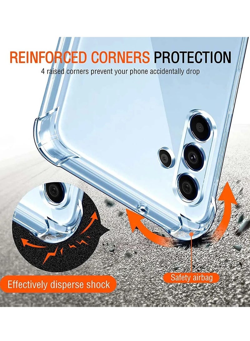Youque for Samsung Galaxy A15 Phone Case Transparent Shockproof Air Guard Corners Shockproof Protection Back Cover - Image 2