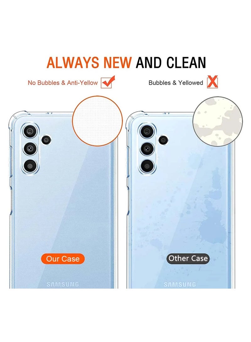 Youque for Samsung Galaxy A15 Phone Case Transparent Shockproof Air Guard Corners Shockproof Protection Back Cover - Image 4