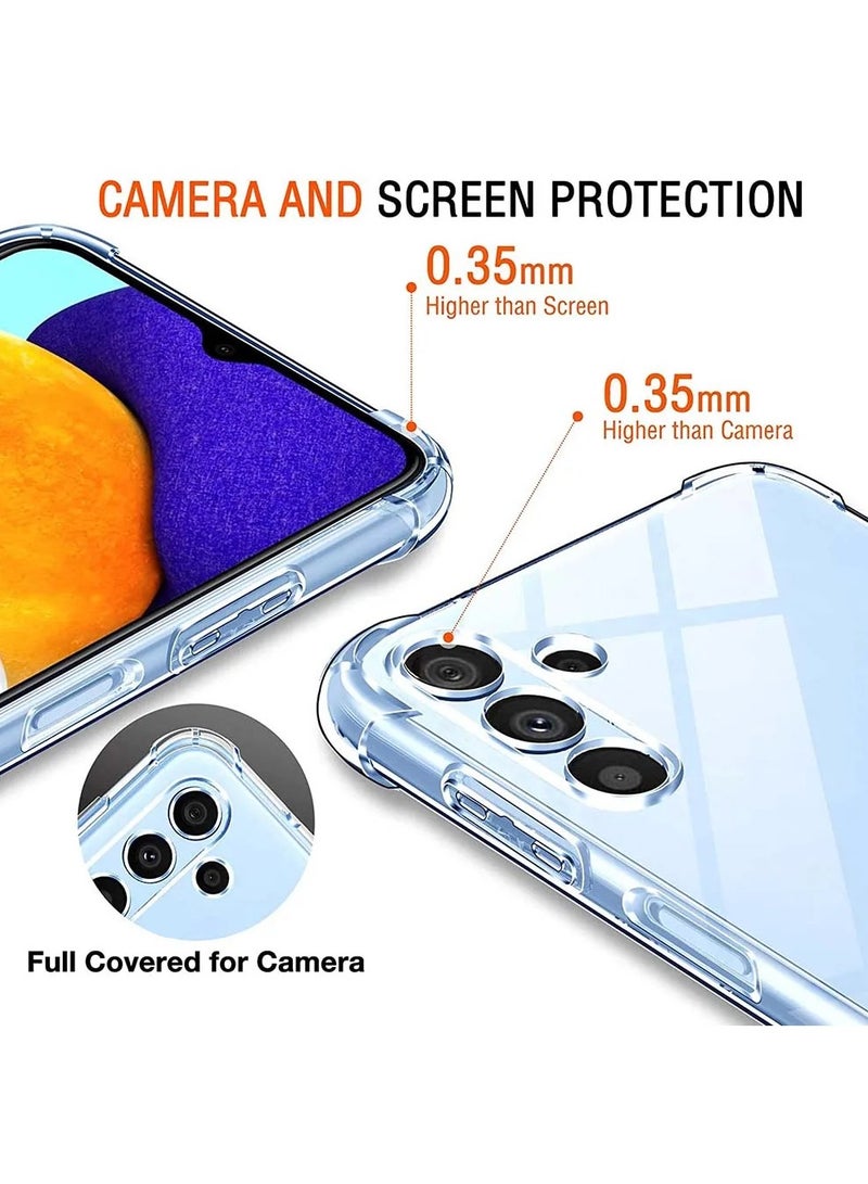 Youque for Samsung Galaxy A15 Phone Case Transparent Shockproof Air Guard Corners Shockproof Protection Back Cover - Image 3