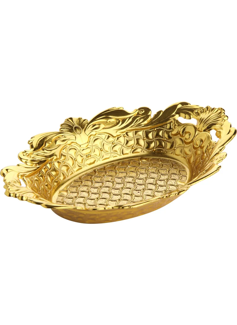 İhvan Online Ihvan Online Drop Date Bowl, Sugar Bowl, Turkish Delight Bowl Gold
