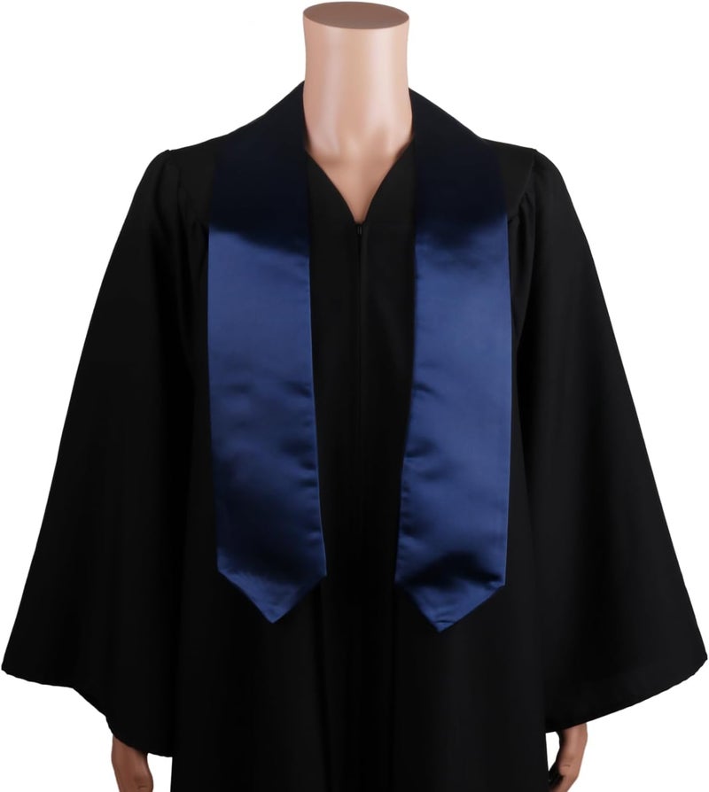 SAMDEEMI Unisex Adult Plain Graduation Stole Sash 60" long - Image 2